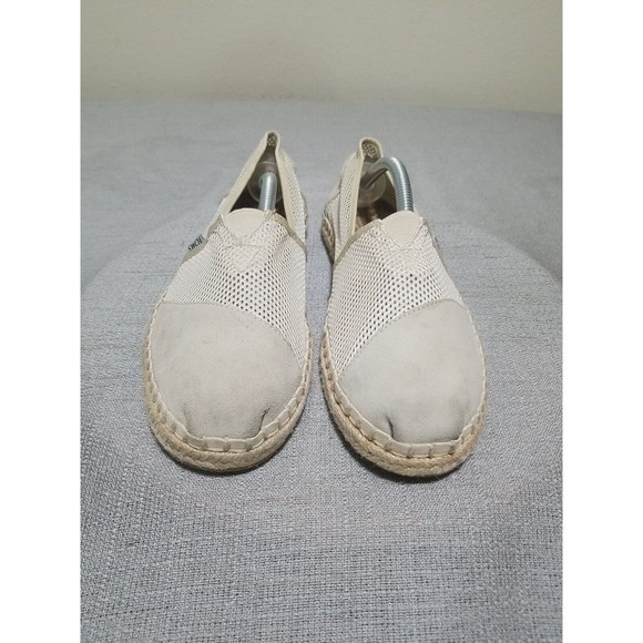 Toms Shoes - TOMS Alpargata Rope Espadrille Slip On Suede Mesh Womens Size 9 Flats Beige